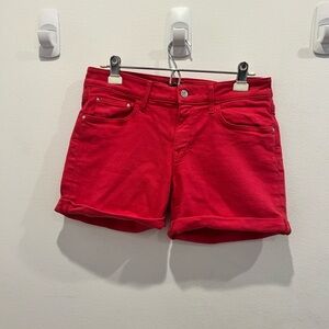 Mavi Red Jean Shorts
